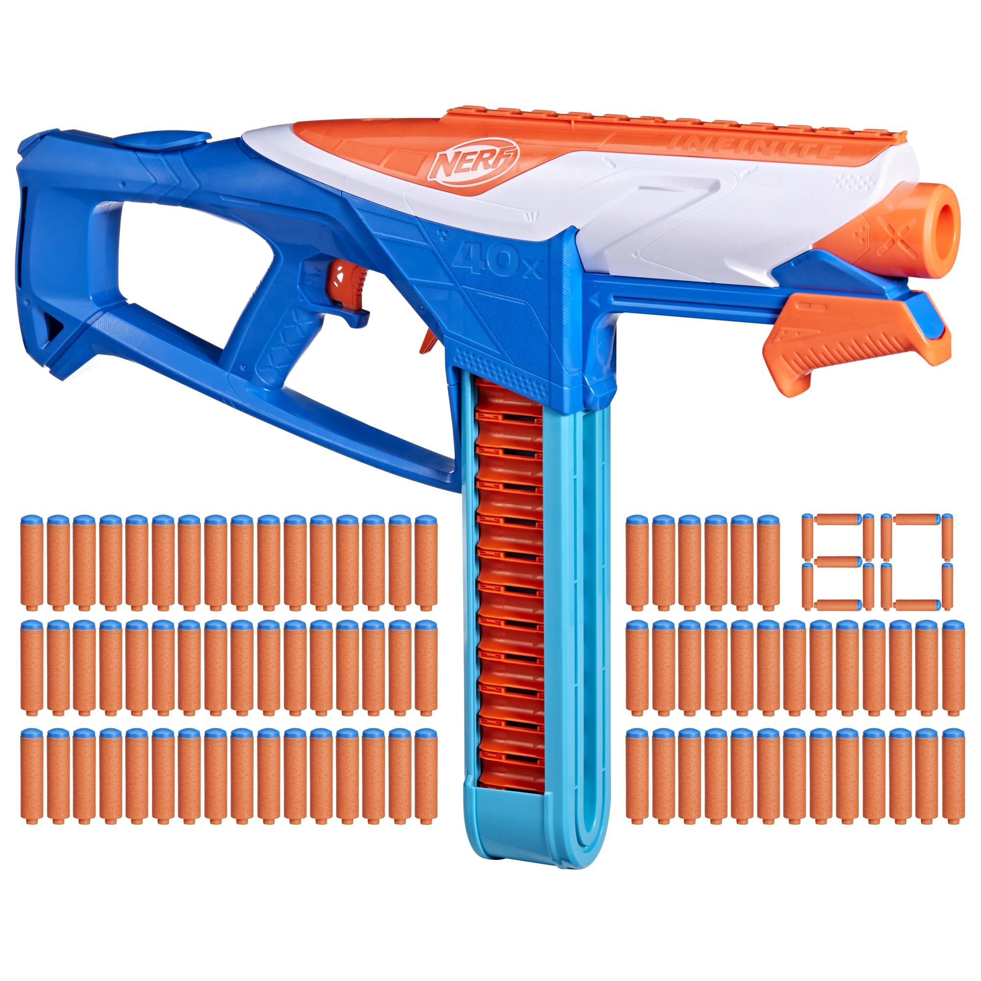 Nerf N Series Infinite Blaster belt setup for rapid reloads during play.