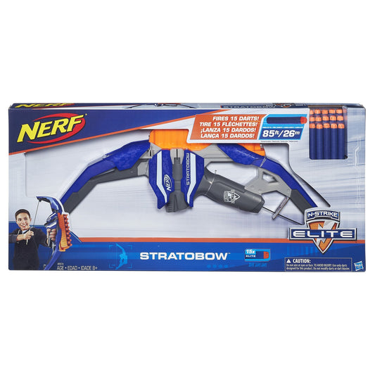 NERF N-Strike StratoBow with darts loaded for fast action