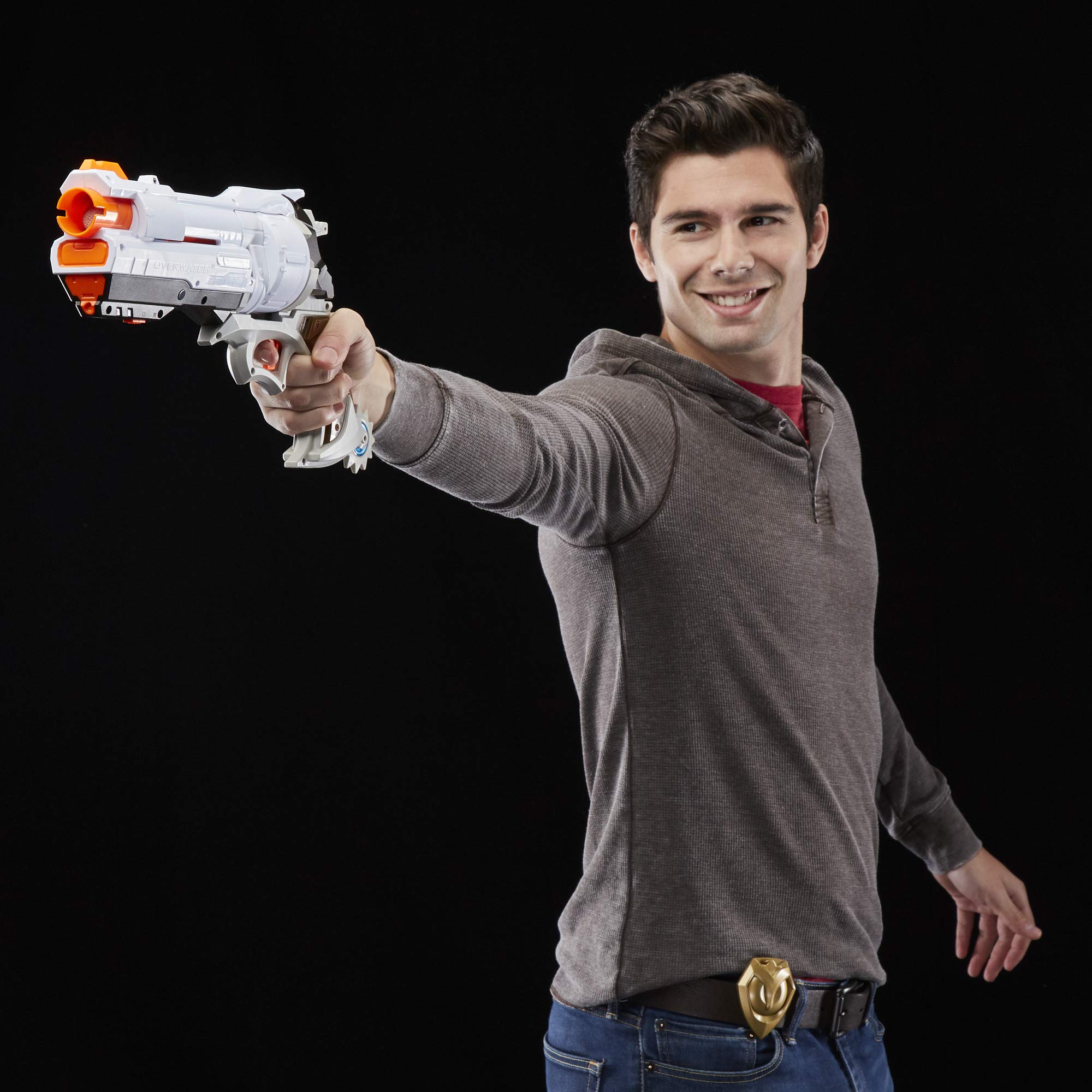 Nerf Overwatch McCree blaster ready indicator signals primed action