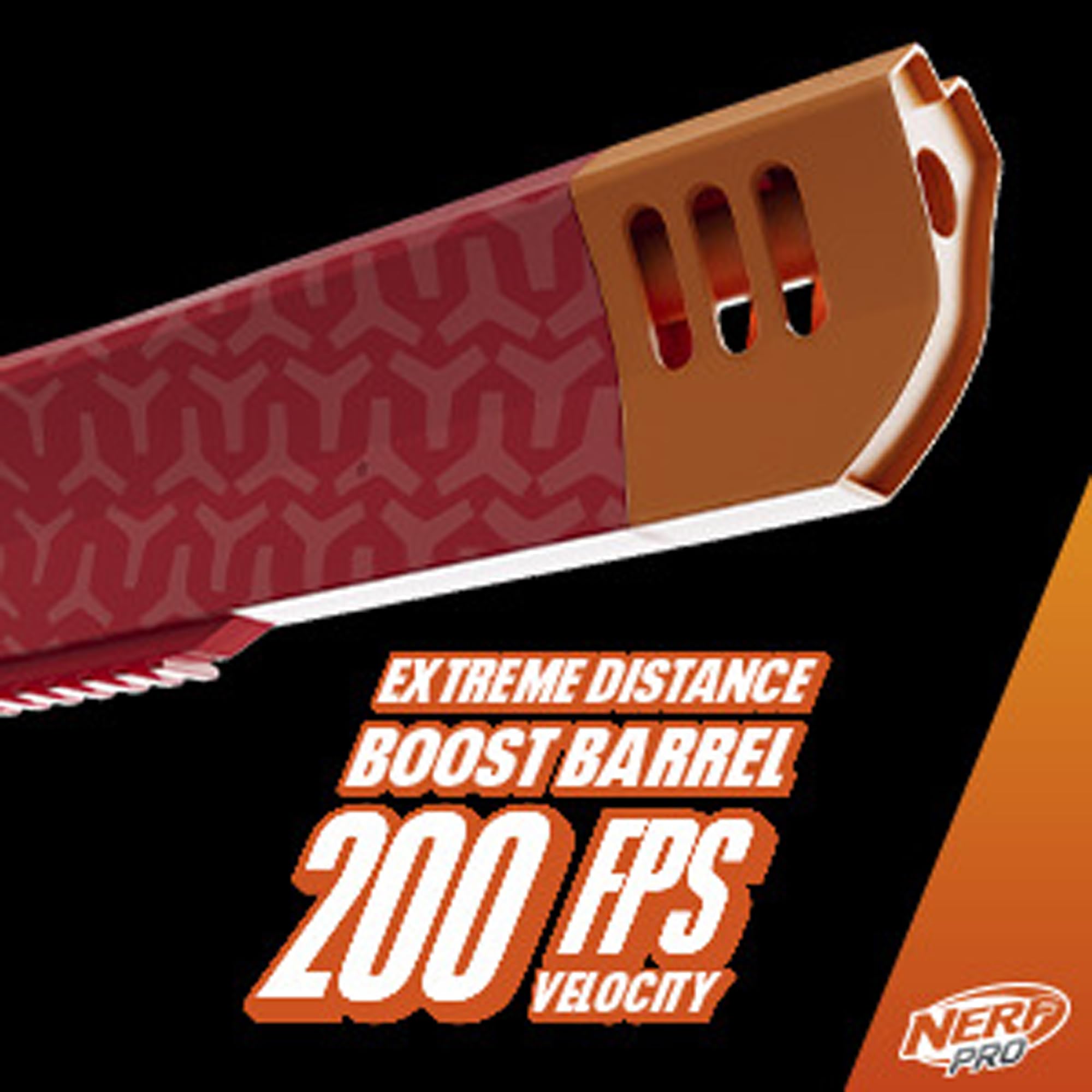 Extendable buttstock improves aiming control on the Nerf Pro GelFire Ghost