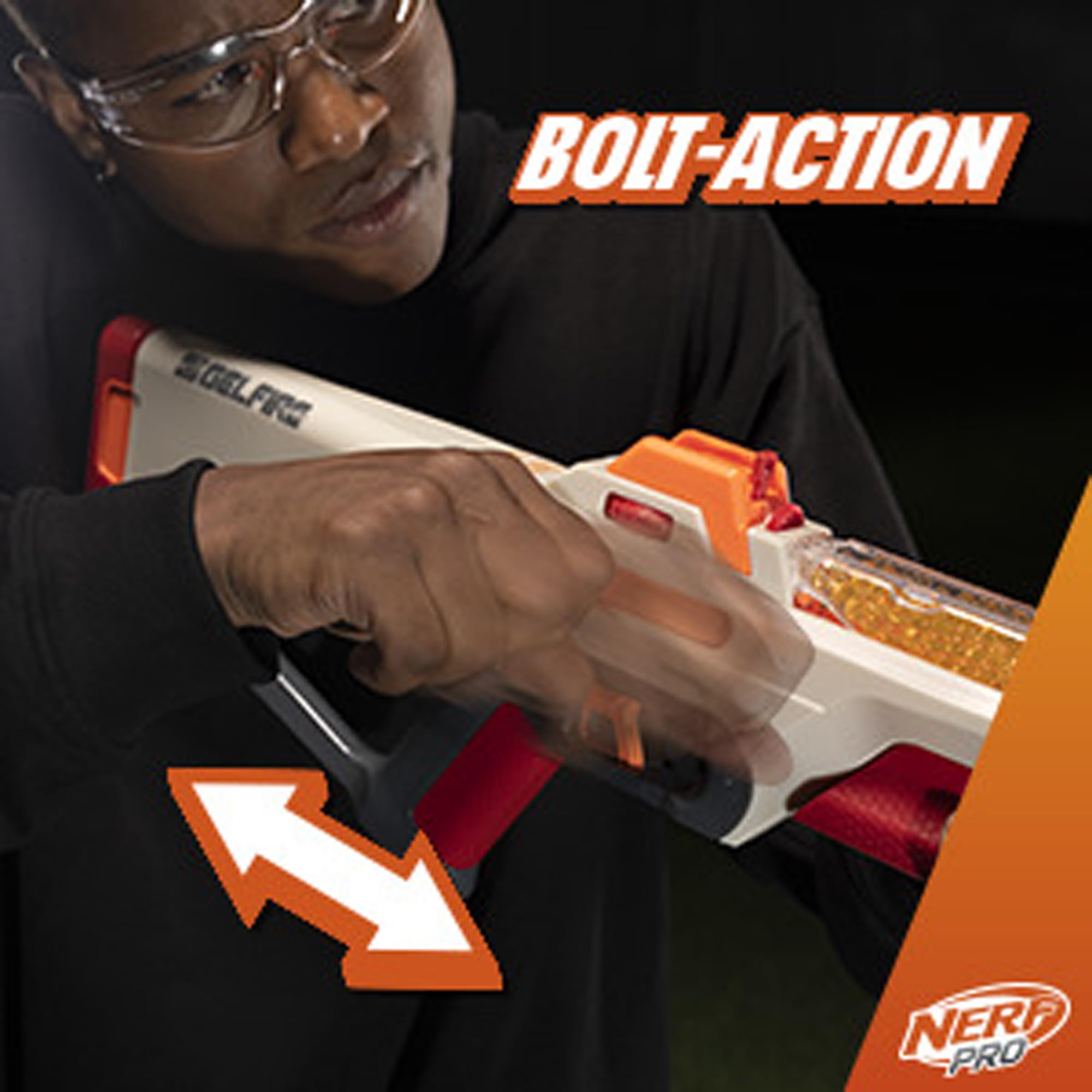 Trigger lock helps prevent accidental shots during Nerf battles