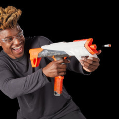 Premium Nerf Pro half-length darts delivering accuracy and velocity during games.