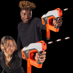 Nerf Pro Sender 15-dart magazine emphasizes portable, durable carry.