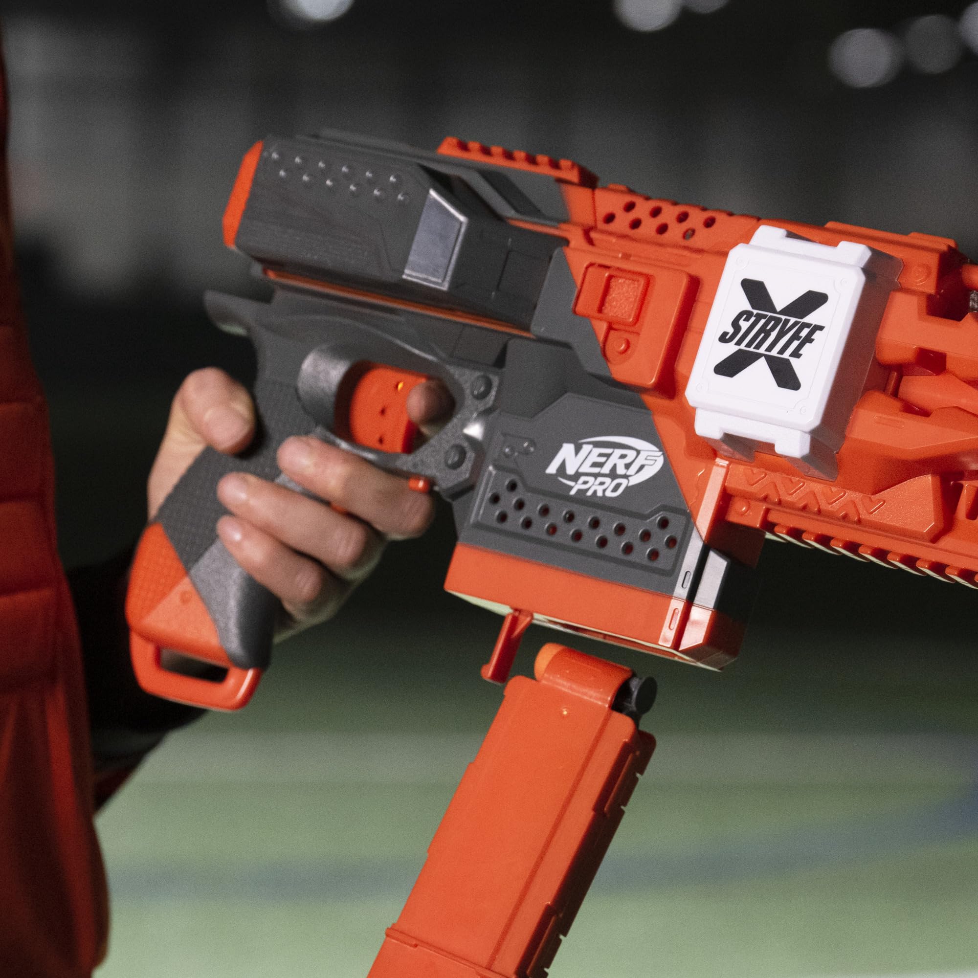 Nerf Pro Stryfe X compact grip designed for comfortable long games