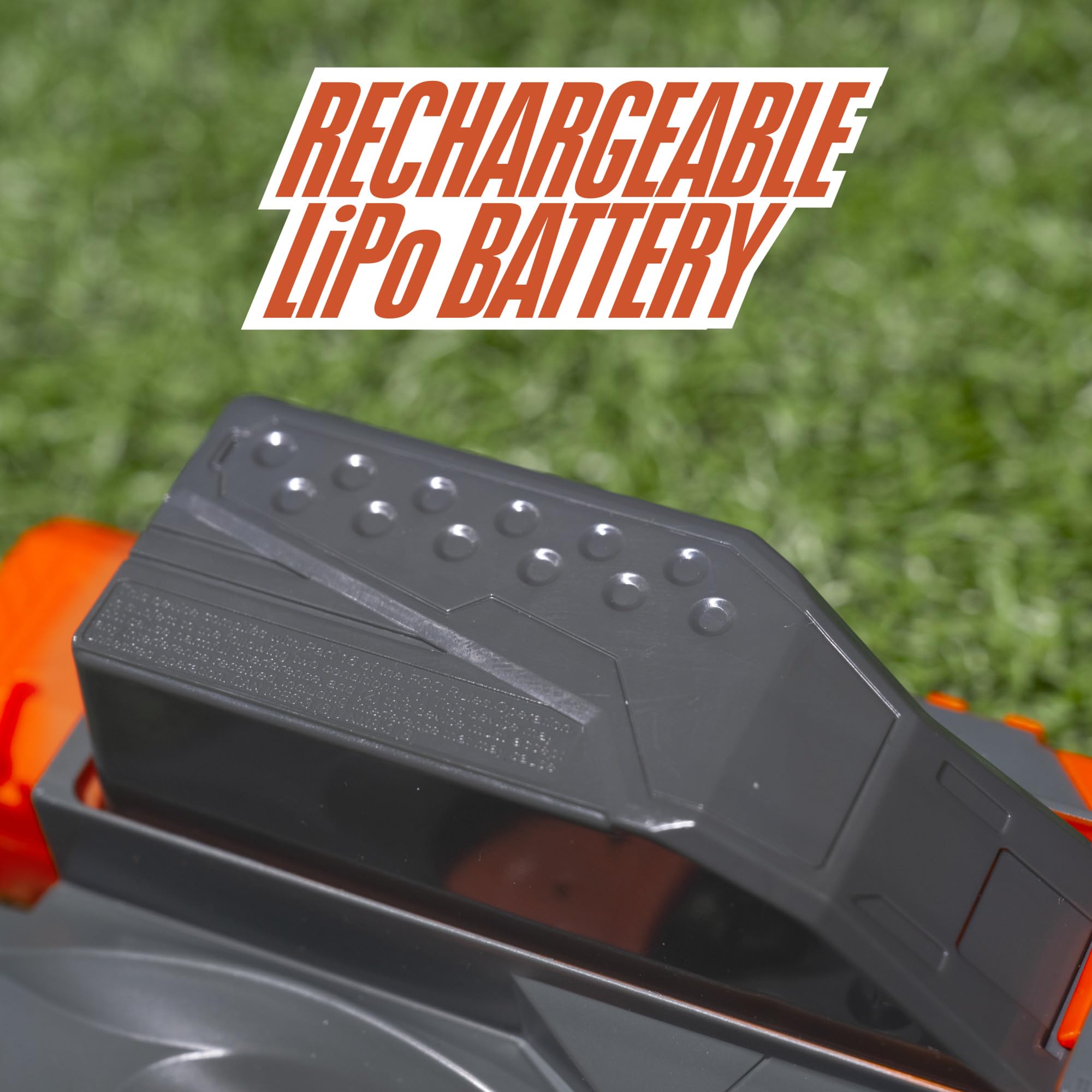 Nerf Pro Stryfe X semi-auto action supports rapid bursts of fire
