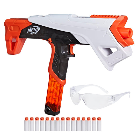 Nerf Pro Torrent half-length blaster ready for fast, precise competitive play.