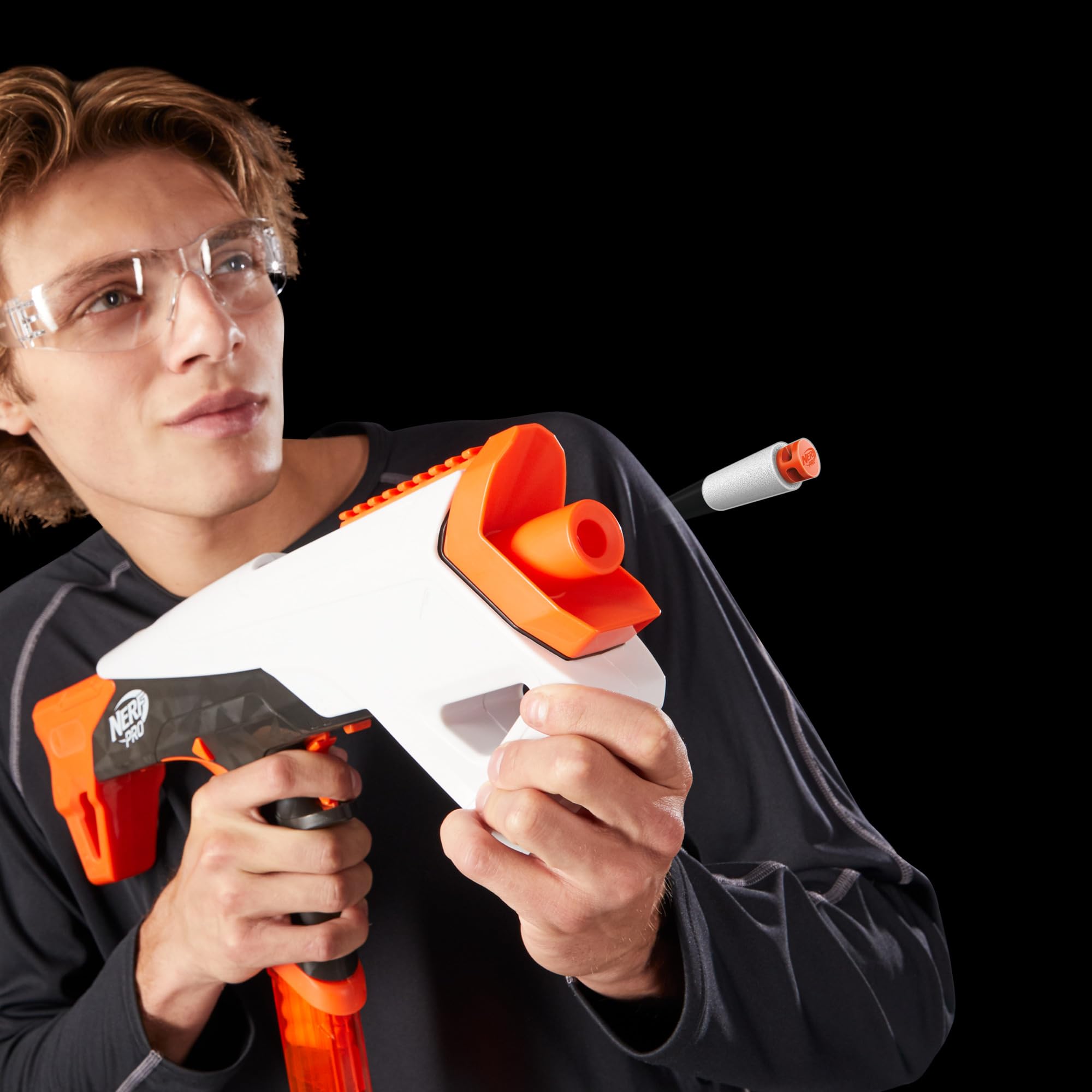 Pump-action priming shown for easy top or bottom grip during rapid reloads.