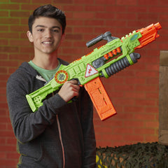 Nerf Revoltinator backlit lights up during rapid fire