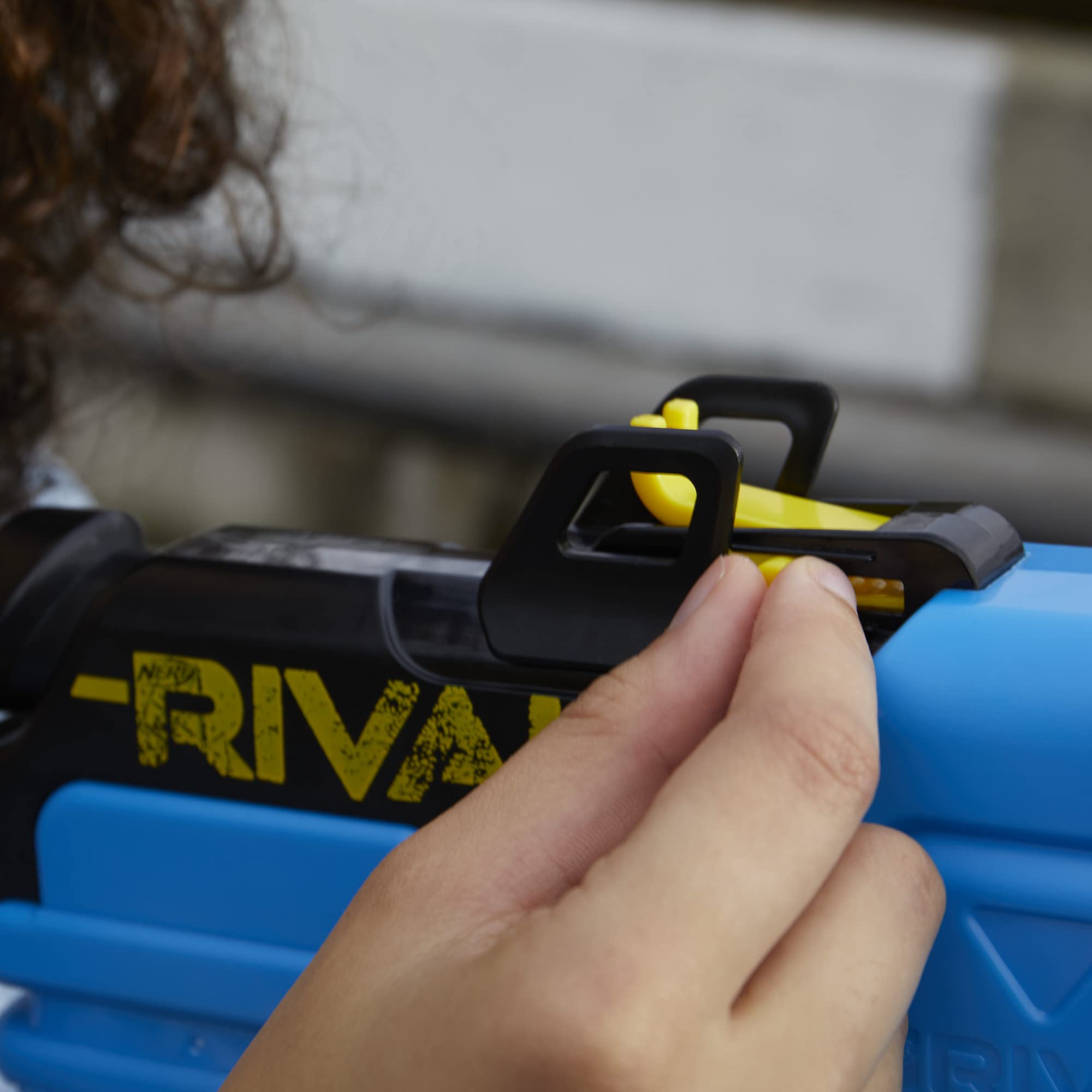 Nerf Rival Accu-Rounds 12-pack emphasizes flight consistency.
