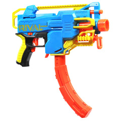 Nerf Rival Challenger MXXIV-1200 curved magazine demonstrates 12-round capacity