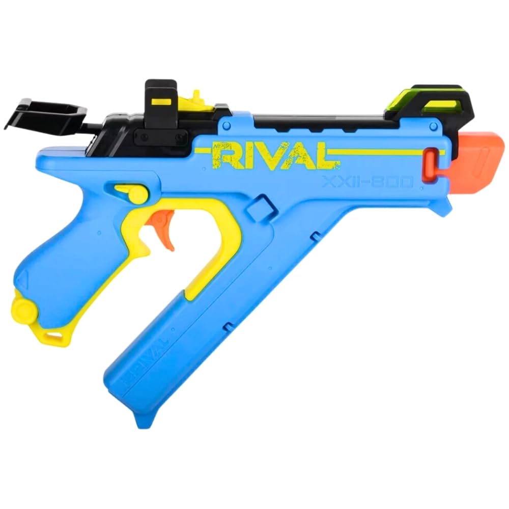 Nerf Rival Vision XXII-800 rear sight adjustable for customized targeting.