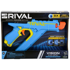 Nerf Rival Vision XXII-800 fires at 90 feet per second for fast play.