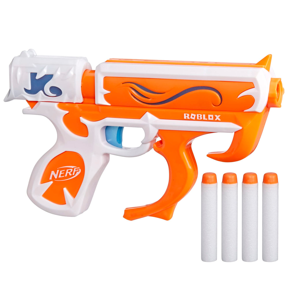 NERF Roblox Arsenal Soul Catalyst blaster with glow-in-the-dark accents for outdoor battles