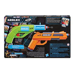 Nerf Roblox Jailbreak Armory packaging display showing two blasters and darts