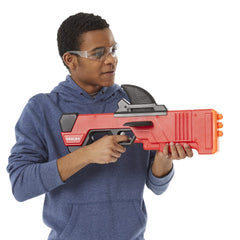 Indoor/outdoor play setup with Nerf Shark Seeker in use