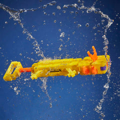 Nerf SOA Minecraft Axolotl blaster on ground showing scale and design