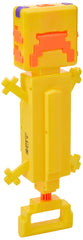 Nerf SOA Minecraft Axolotl blaster side view ready for splash tag games