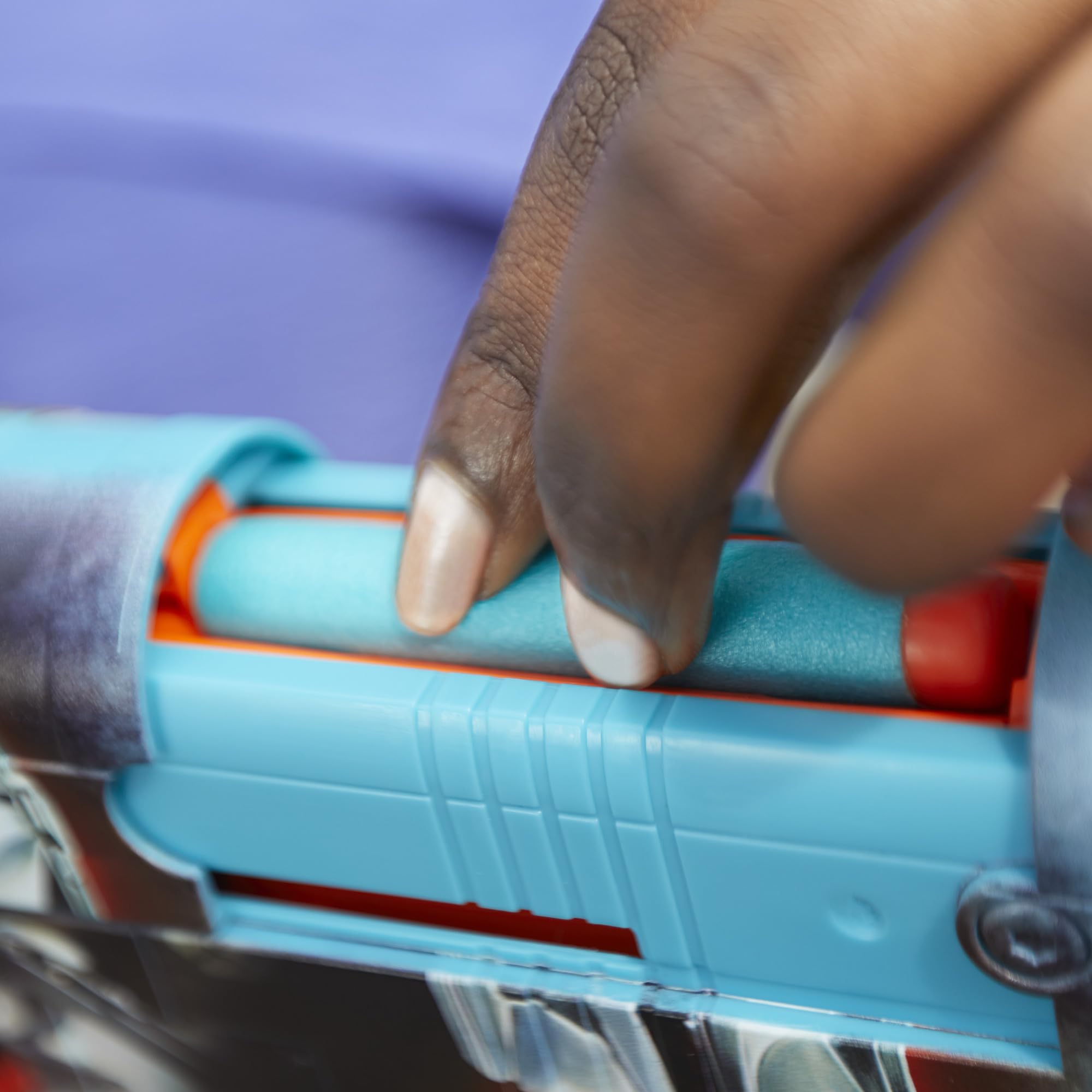 Nerf Elite darts in flight illustrate safe foam play