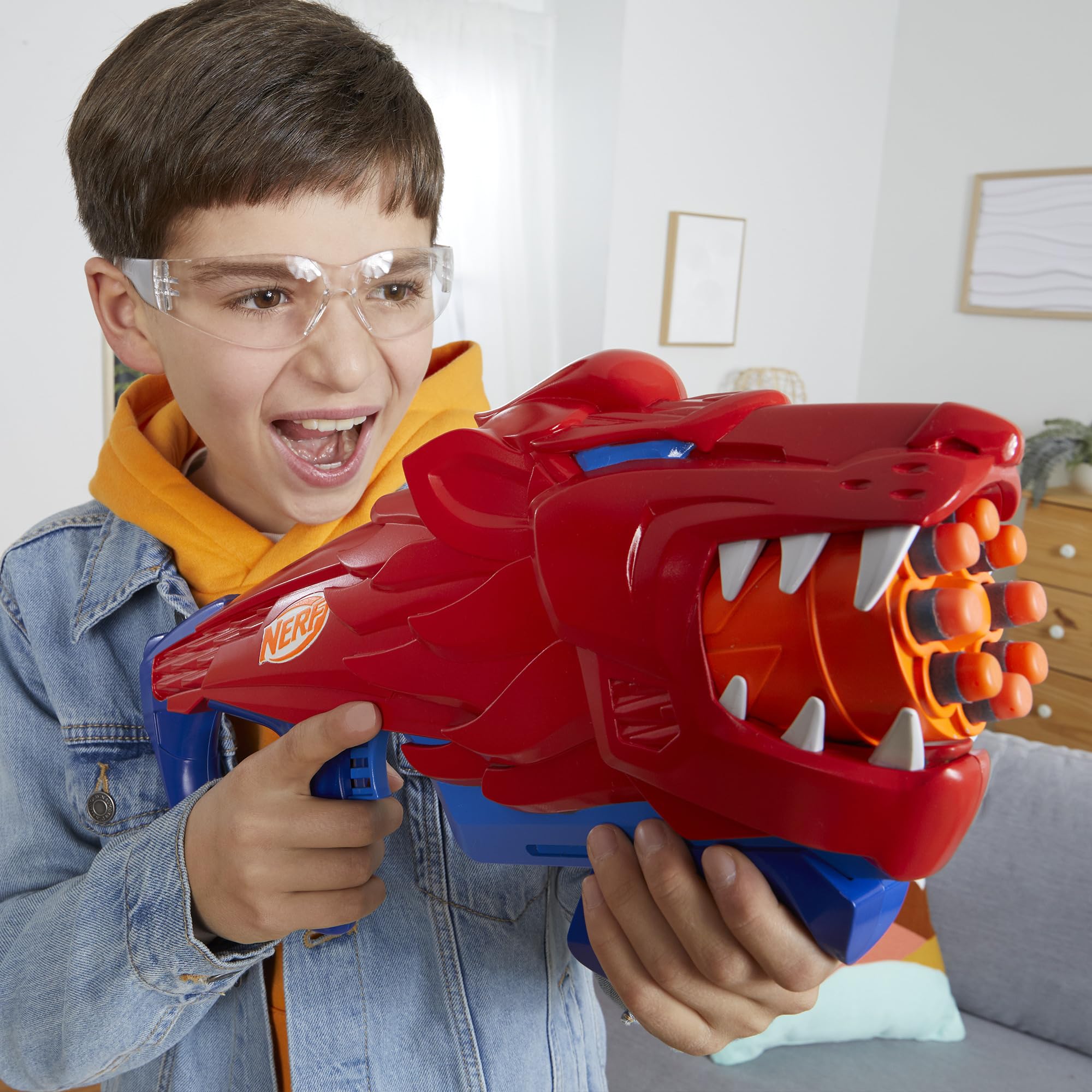 Nerf Wild Lionfury outdoor play scene with friends