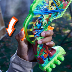 Nerf Zombie Driller scope attachment improves targeted play.