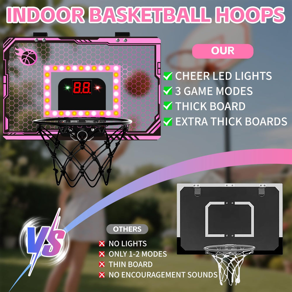 NESAPTO anti-vibration backboard minimizes noise and door scratching during lively games.