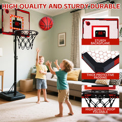 NESAPTO backboard with anti-vibration sponge reduces noise and door wear.
