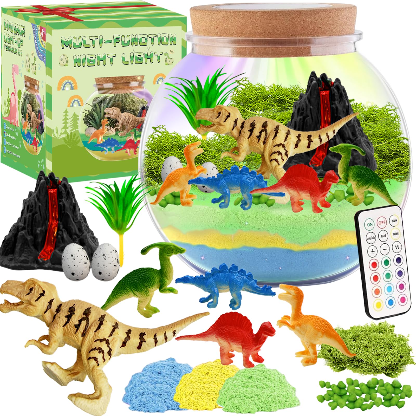 NESAPTO dinosaur-models spark imaginative play in the terrarium kit.