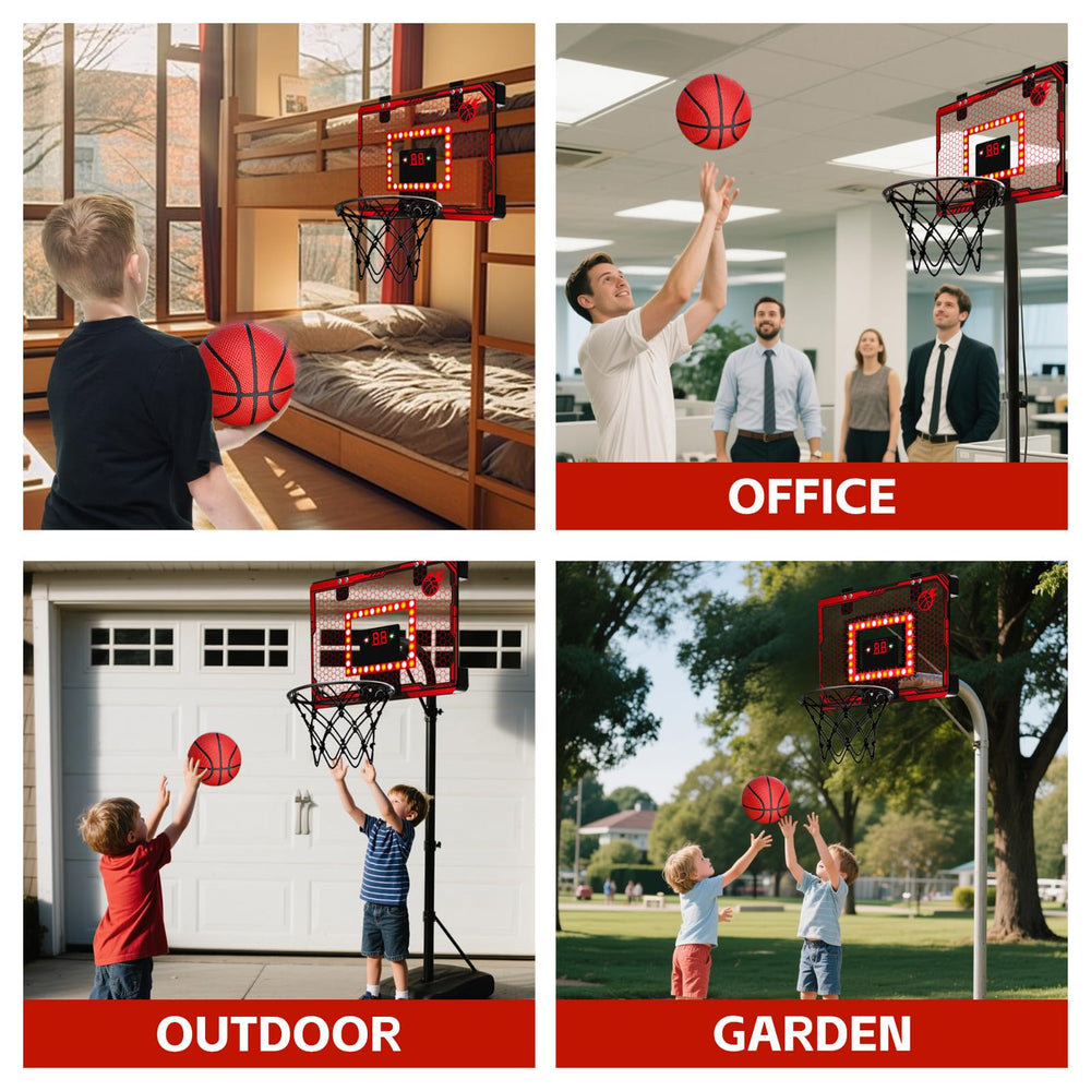 NESAPTO door-hanging setup for quick, tool-free installation.