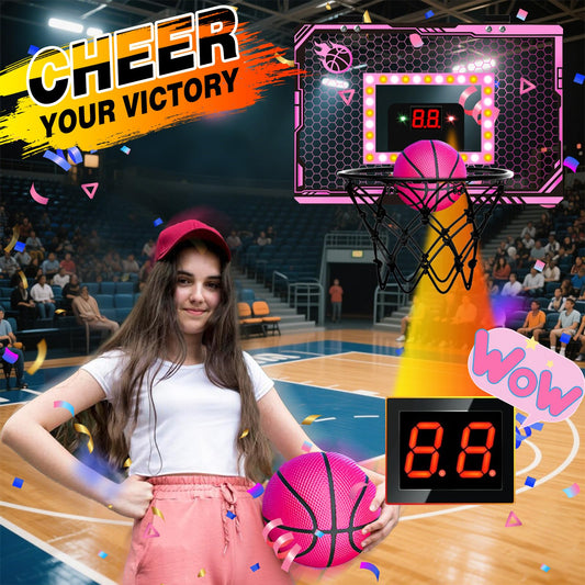 NESAPTO LED rim and scoreboard provide vivid dunk visuals during play.