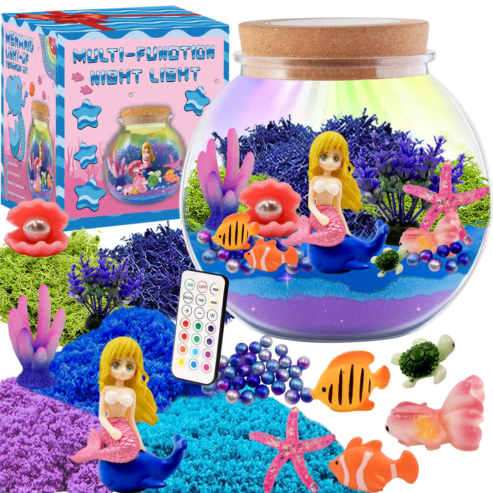 NESAPTO Mermaid doll poised for a creative terrarium scene