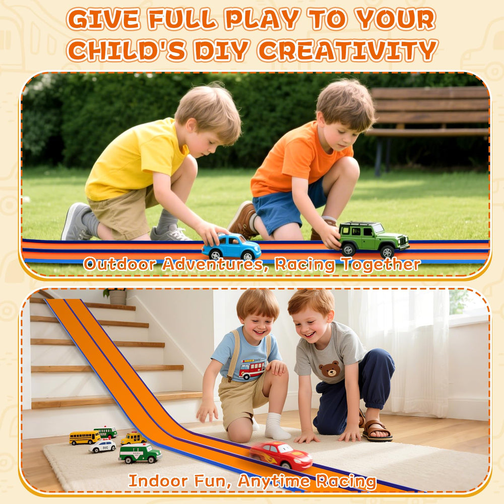NESTALK race track folds neatly for compact storage after play.
