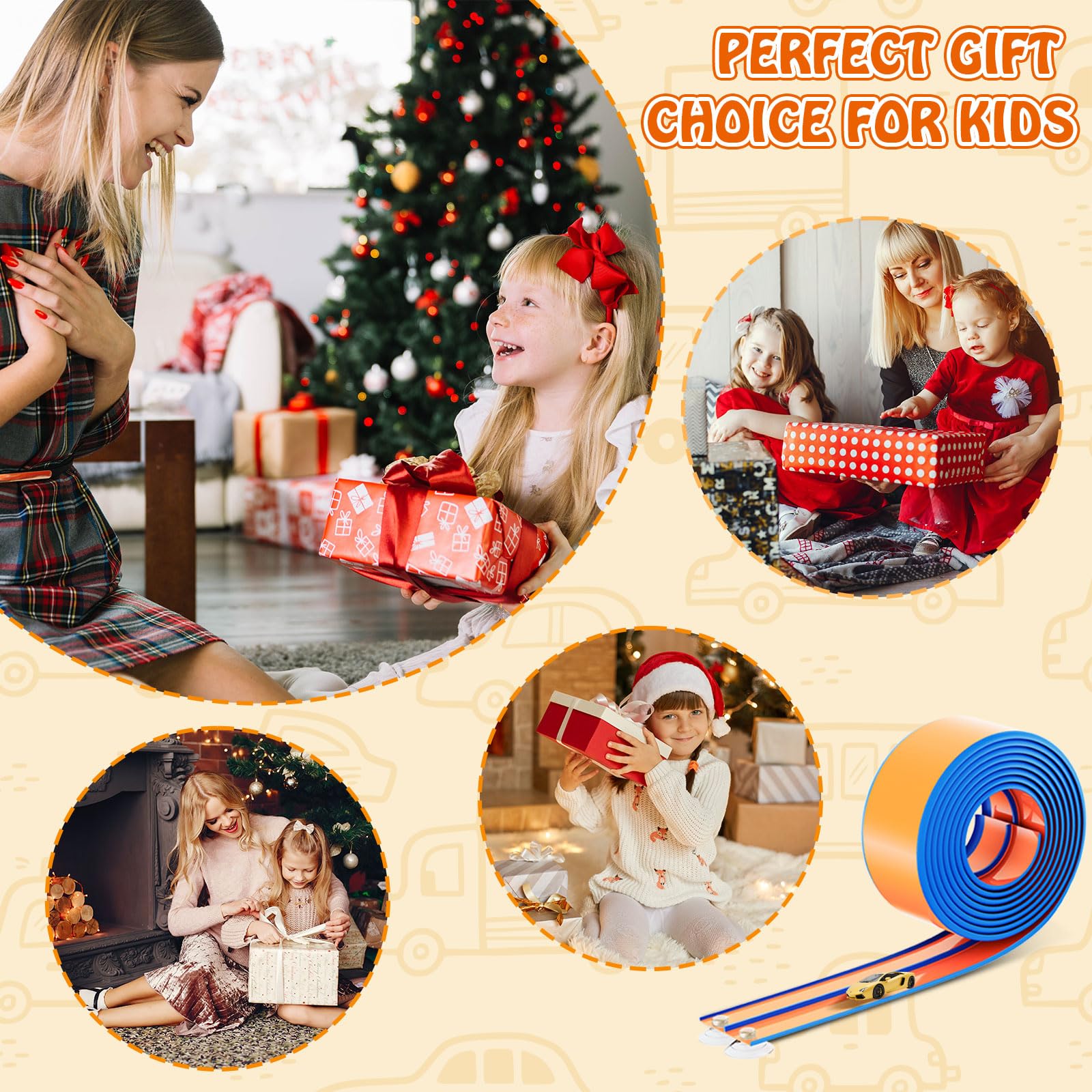 NESTALK gift-ready race track idea for kids' birthdays.