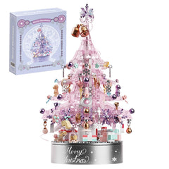 NETEHU Christmas tree building bricks form a vibrant centerpiece for festive decor.