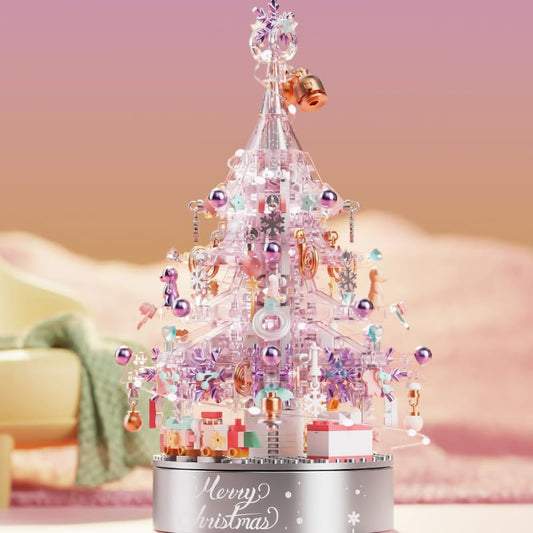 NETEHU music box base rotates the tree while soothing tunes play.