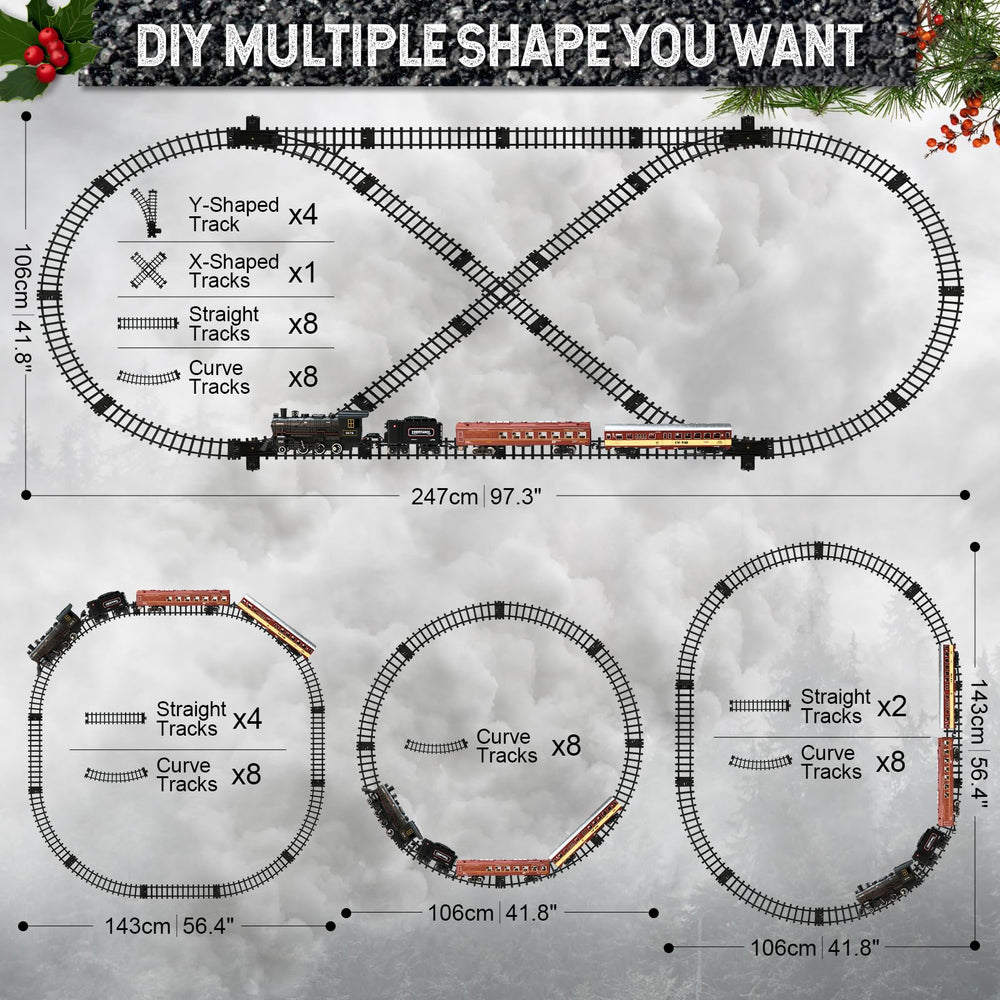 NEUBSAW interlocking tracks form circular layouts for DIY layouts