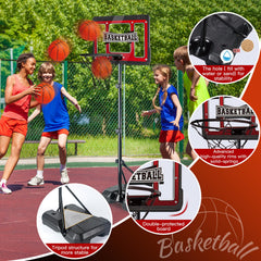 NEUBSAW 3-balls set accompanies the hoop for quick practice.