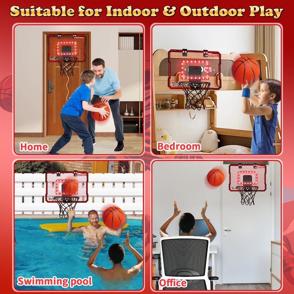 NEUBSAW durable shatterproof backboard and spring-loaded rim