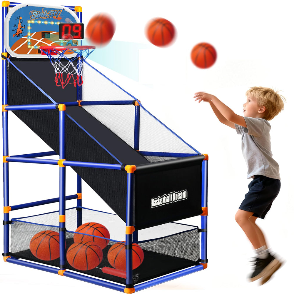 NEUBSAW LED arcade basketball board with bright lights for engaging, fast-paced play.