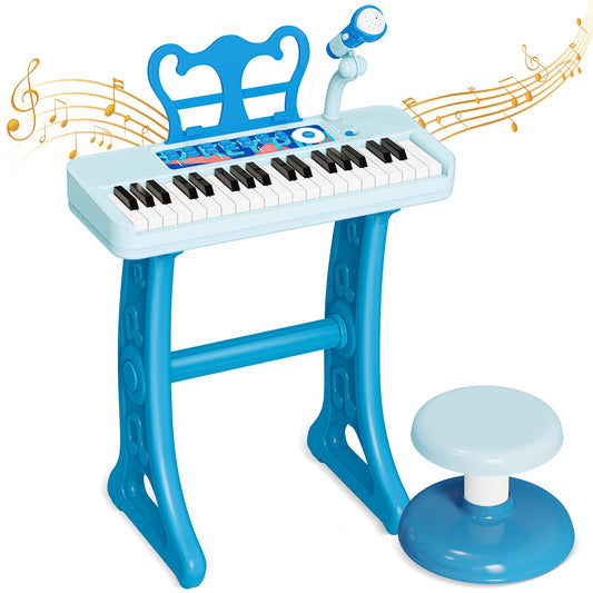 NEUBSAW piano with 37-key keyboard for interactive learning at home.