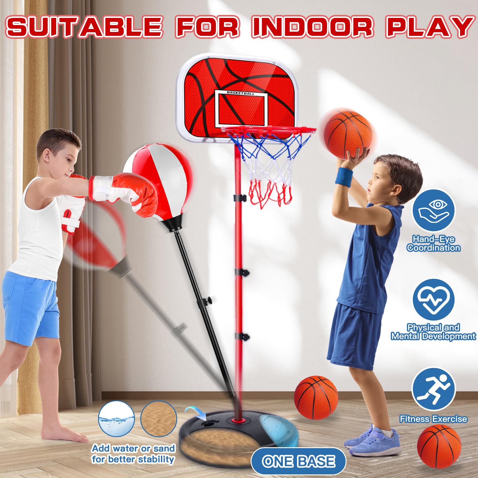 NEUBSAW wall or door mount option saves space during play