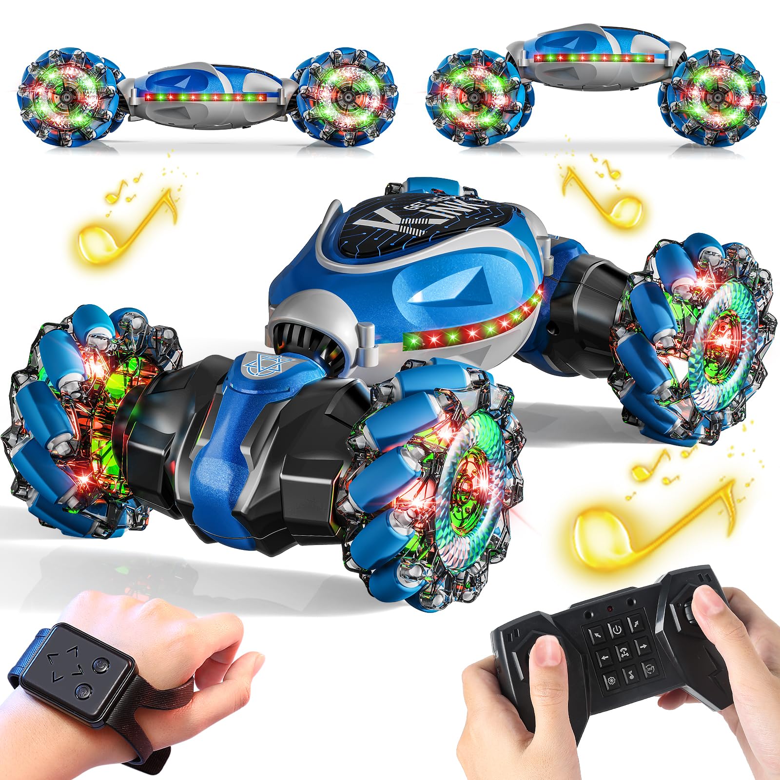 NEUBSAW remote control stunt car ready for fast action and precise remote steering