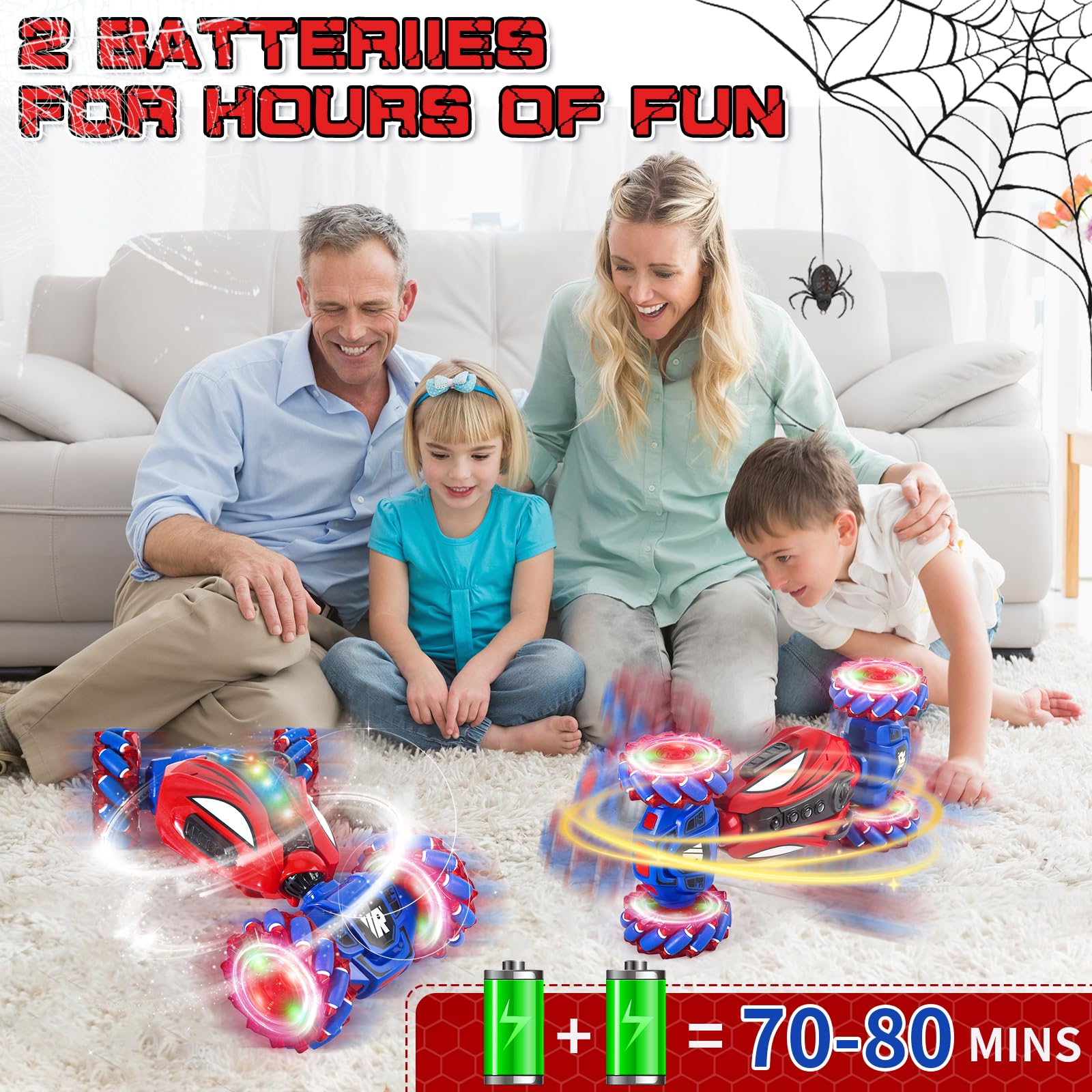 NEUBSAW Spider remote car top view demonstrates compact, easy-to-handle design