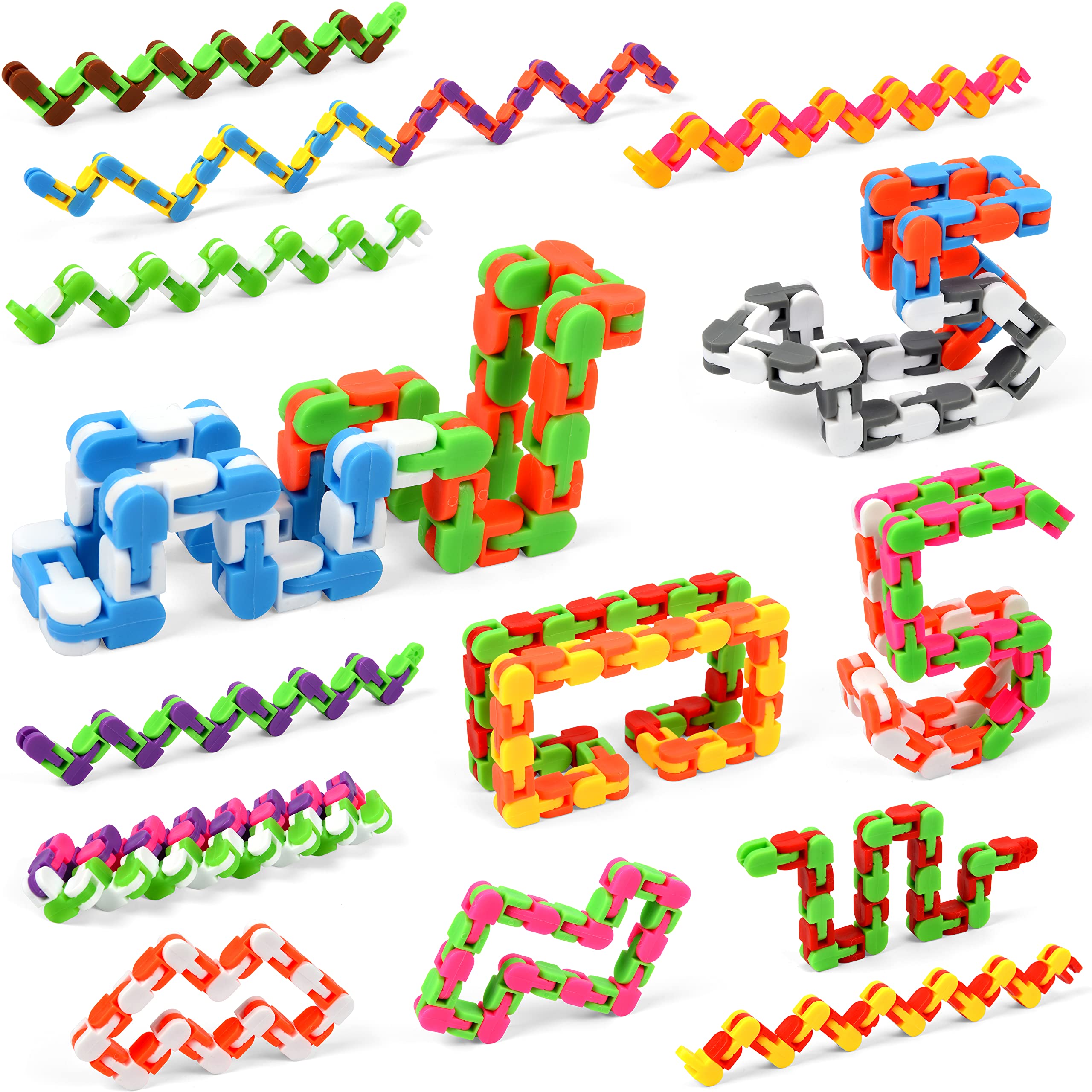 Neureyte Wacky Tracks 24-links-per-track flexible chain fosters creativity and problem-solving