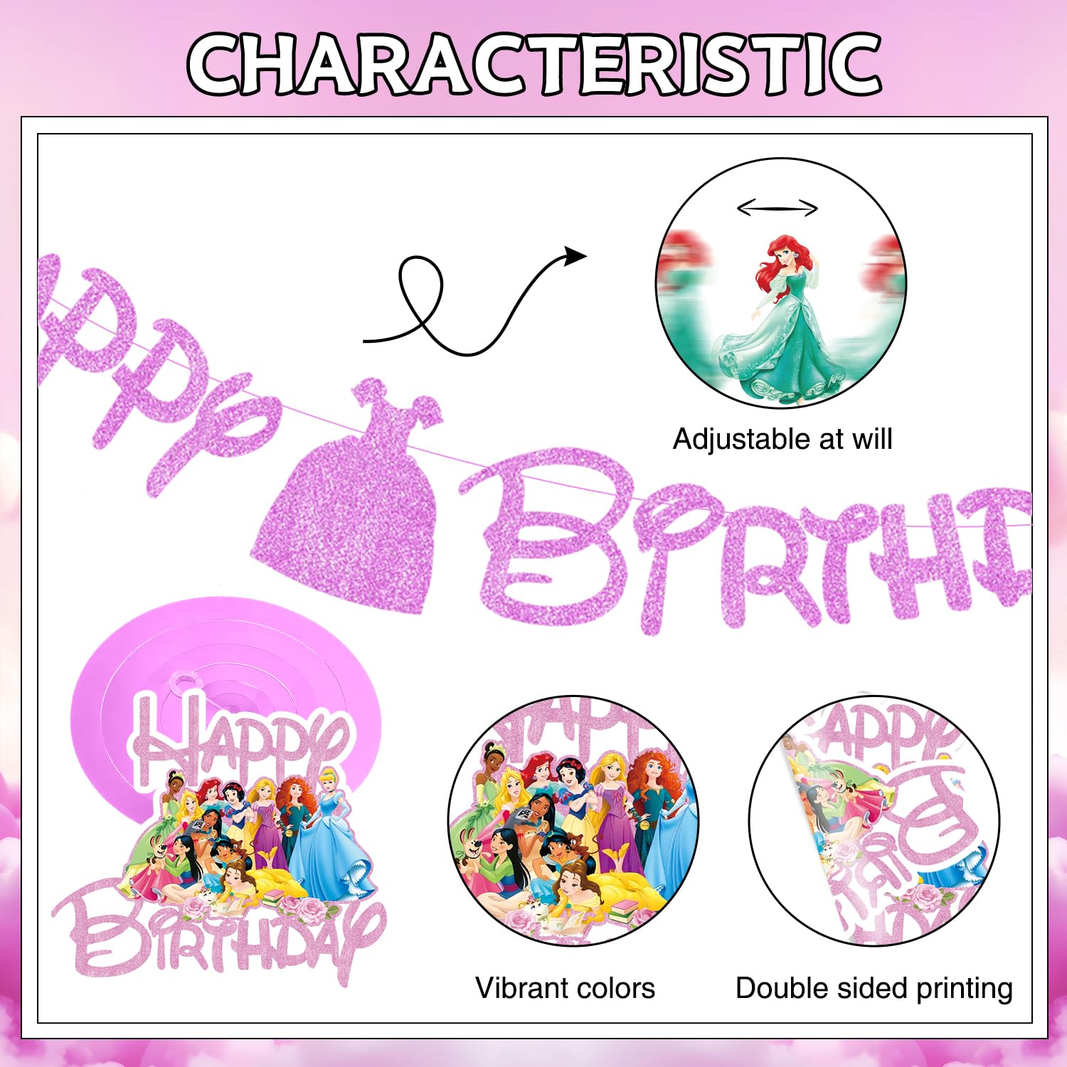 NEW BARLEY princess hanging swirls add whimsical ceiling decor.