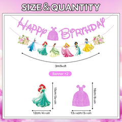 NEW BARLEY princess paper cutouts provide versatile wall accents.