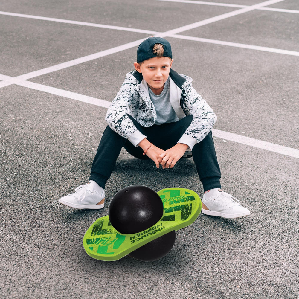 New Bounce Pogo Ball contents and instruction sheet guide quick setup.