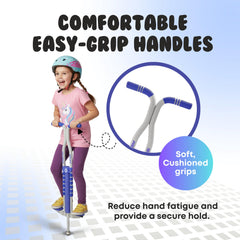 New Bounce Pogo Stick Pro Sport Edition wide stance improves balance during bouncing