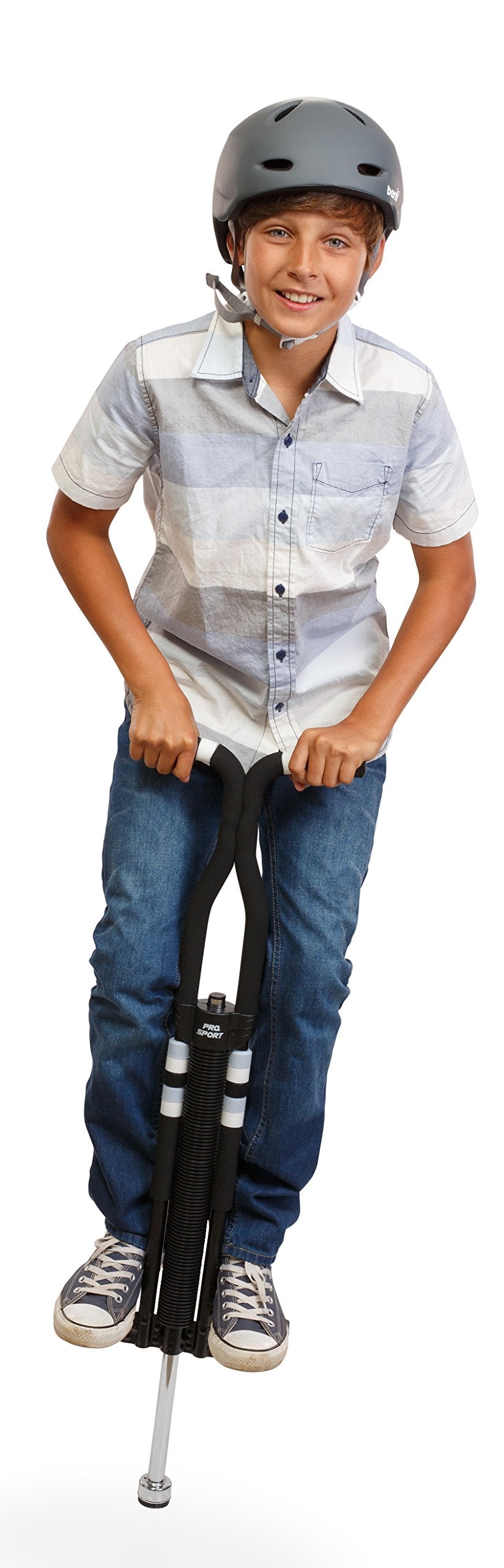 New Bounce safety gear recommended for safe pogo stick use
