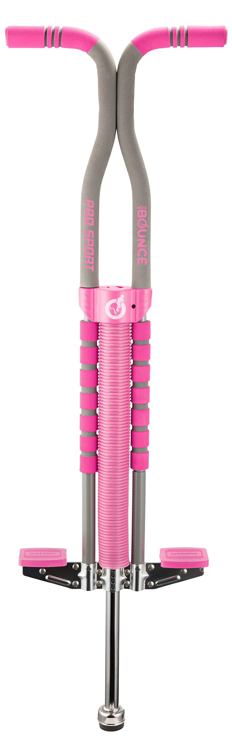 New Bounce Pogo Stick side view shows durable build for outdoor play.