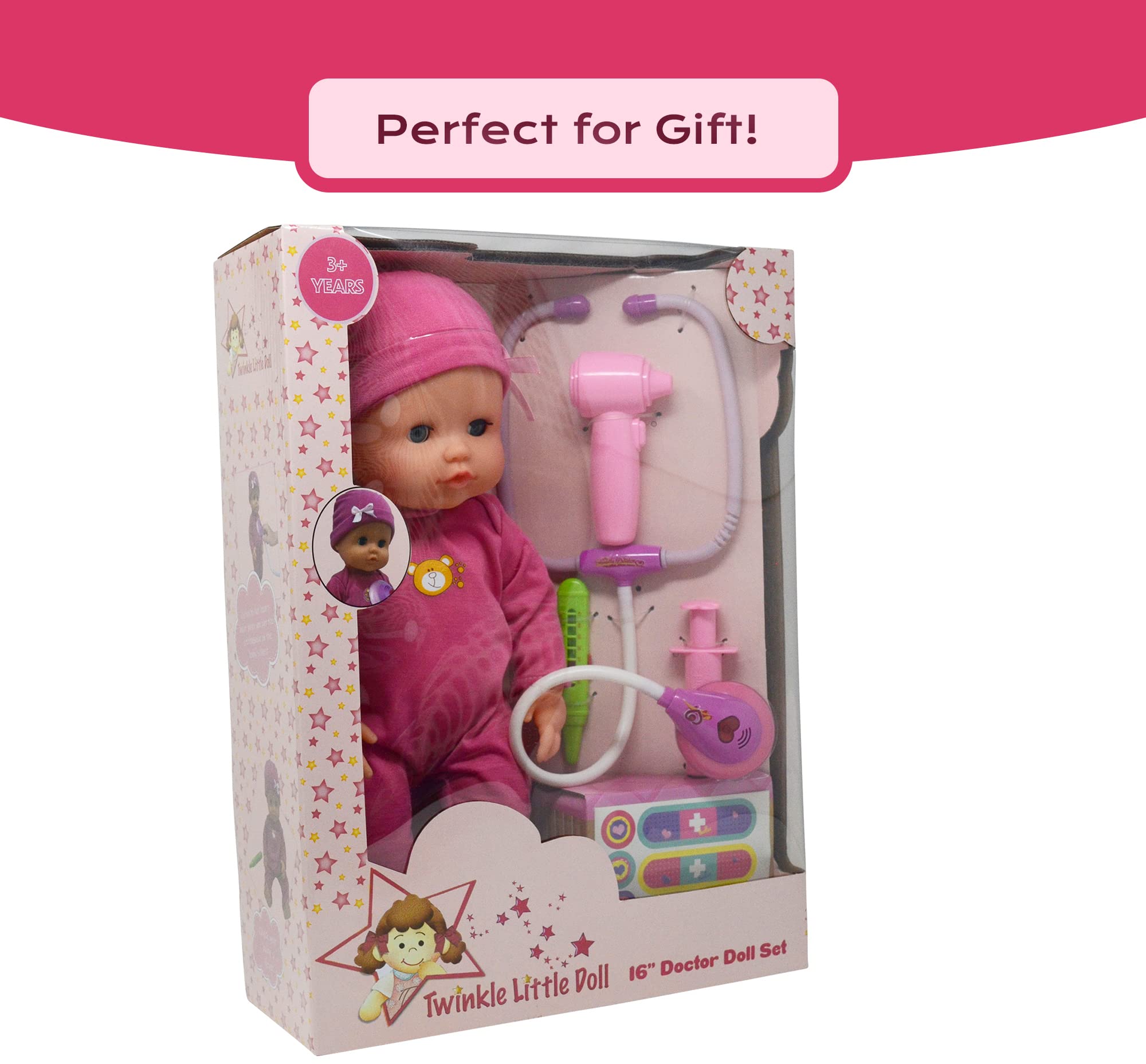 Pink doctor kit gift set by The New York Doll Collection